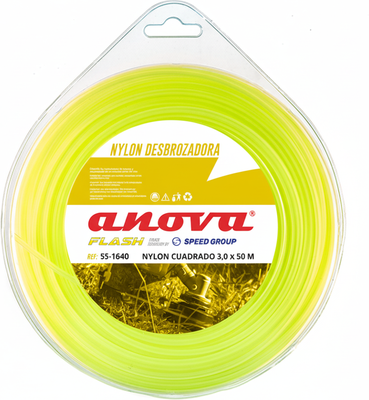 Hilo Desbrozadora Nylon Cuadrado Flash 3mm 50 Metros